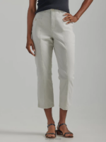 Lee Women Ultra Lux Seamed Crop Pant Ecru Clothing 480T175