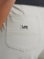 Lee Women Ultra Lux Seamed Crop Pant Ecru Clothing 480T175 - Image 5