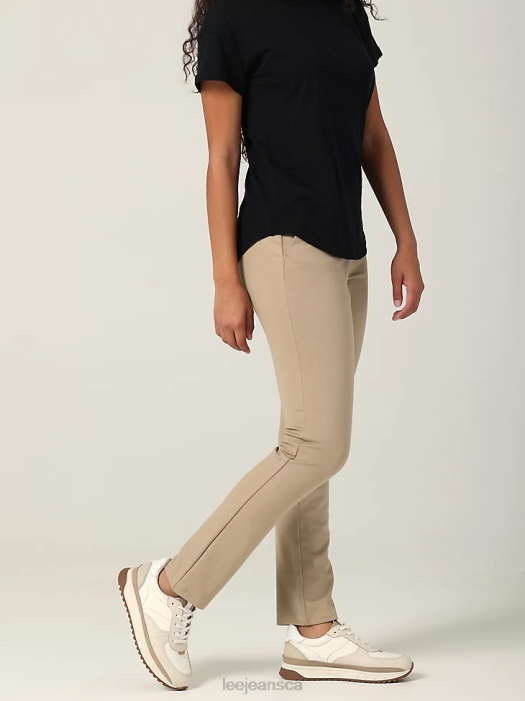 Lee Women Ultra Lux Slim Fit Ankle Pant (Petite) Kansas City Khaki Clothing 480T206 - Image 3