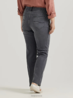 Lee Women Ultra Lux with Flex Motion Regular Fit Straight Leg Jean (Plus) Charcoal Grey Clothing 480T75 - Image 2