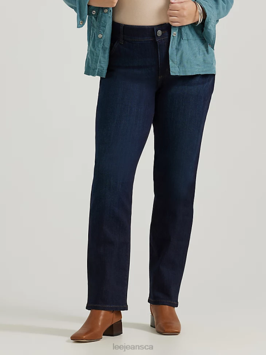 Lee Women Ultra Lux with Flex Motion Regular Fit Straight Leg Jean (Plus) Niagara Clothing 480T76 - Image 1