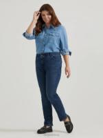 Lee Women Ultra Lux with Flex Motion Regular Fit Straight Leg Jean (Plus) Royal Chakra Clothing 480T78 - Image 2