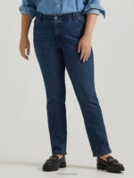 Lee Women Ultra Lux with Flex Motion Regular Fit Straight Leg Jean (Plus) Royal Chakra Clothing 480T78