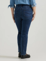Lee Women Ultra Lux with Flex Motion Regular Fit Straight Leg Jean (Plus) Royal Chakra Clothing 480T78 - Image 3