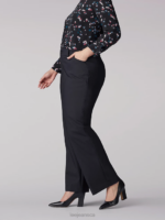 Lee Women Ultra Lux with Flex Motion Regular Fit Trouser Pant (Plus) Black Clothing 480T214 - Image 3