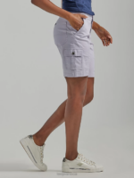 Lee Women Ultra Lux with Flex-to-Go Relaxed Cargo Bermuda (Petite) Deep Fog Clothing 480T262 - Image 3