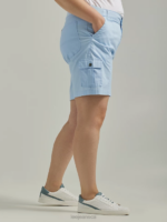Lee Women Ultra Lux with Flex-to-Go Relaxed Cargo Bermuda (Plus) Blue Sky Clothing 480T267 - Image 3