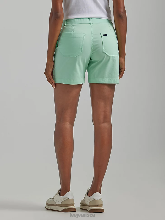 Lee Women Ultra Lux with Flex-to-Go Relaxed Cargo Short Fluorite Clothing 480T245 - Image 2