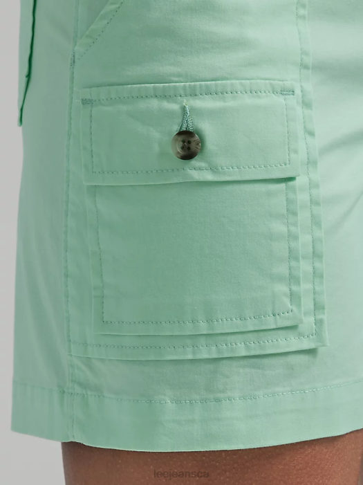 Lee Women Ultra Lux with Flex-to-Go Relaxed Cargo Short Fluorite Clothing 480T245 - Image 4