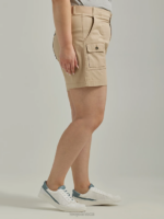 Lee Women Ultra Lux with Flex-to-Go Relaxed Cargo Short (Plus) Macrame Clothing 480T282 - Image 3