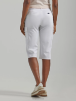 Lee Women Ultra Lux with Flex-to-Go Relaxed Cargo Skimmer (Petite) White Clothing 480T454 - Image 2