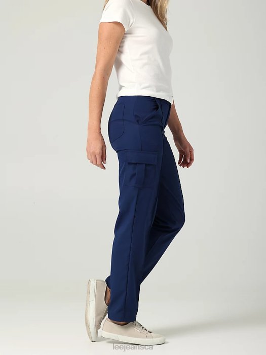 Lee Women Ultra Lux with Flex-to-Go Seamed Cargo Straight Leg Pant (Petite) Thunder Clothing 480T237 - Image 3