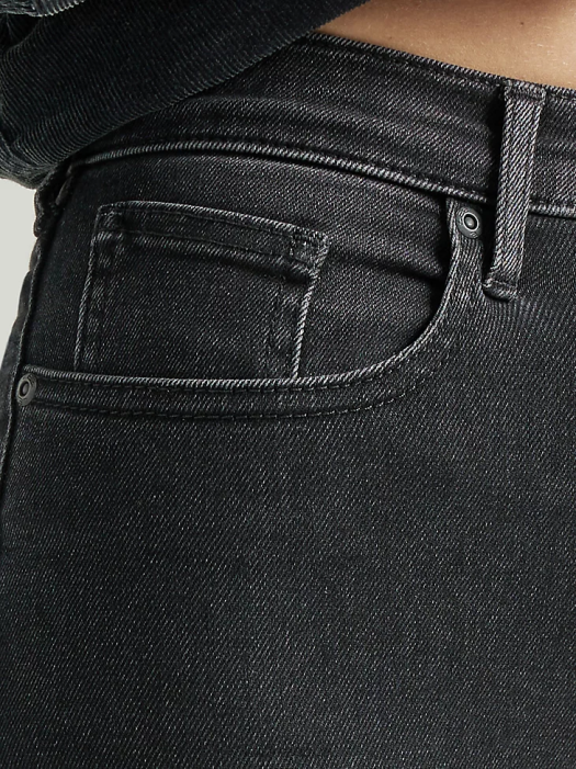 Lee Women Vintage Modern High Rise Ever Fit Flare Jean Black Avery Clothing 480T147 - Image 3