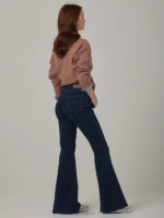 Lee Women Vintage Modern High Rise Flare Jean Mid Stripe Clothing 480T152 - Image 2