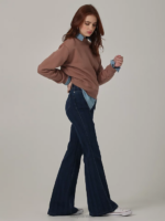 Lee Women Vintage Modern High Rise Flare Jean Mid Stripe Clothing 480T152 - Image 3