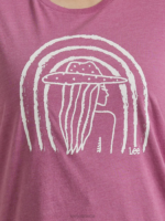 Lee Women Woman Rainbow Graphic Tee (Plus) Prunella Heather Clothing 480T386 - Image 3