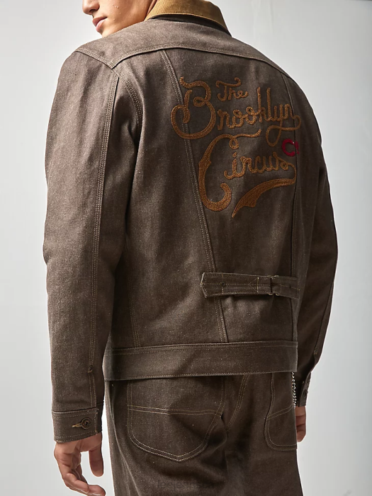 Lee x The Brooklyn Circus Men 1930's Cowboy Jacket Brown Selvedge Clothing 480T1142 - Image 3