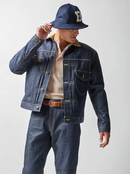 Lee x The Brooklyn Circus Men 1930's Cowboy Jacket Indigo Selvedge Clothing 480T1143