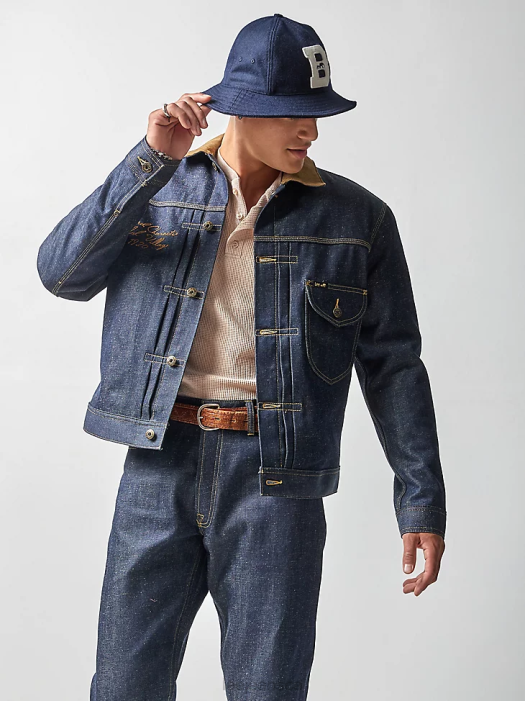 Lee x The Brooklyn Circus Men 1930's Cowboy Jacket Indigo Selvedge Clothing 480T1143 - Image 1