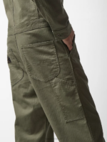Lee x The Brooklyn Circus Men Herringbone Pleated Union-All Muted Olive Clothing 480T1153 - Image 6