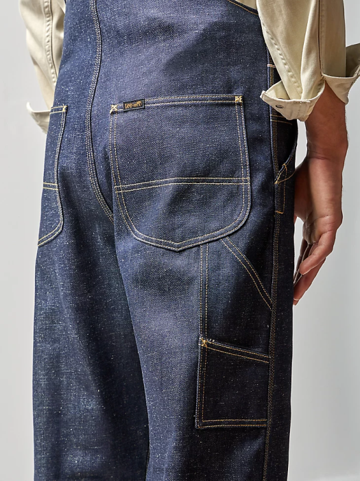 Lee x The Brooklyn Circus Men Whizit Zip Overall Indigo Selvedge Clothing 480T703 - Image 5