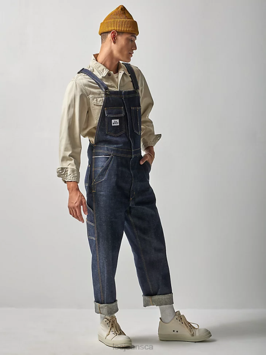 Lee x The Brooklyn Circus Men Whizit Zip Overall Indigo Selvedge Clothing 480T703 - Image 6