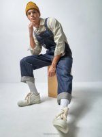 Lee x The Brooklyn Circus Men Whizit Zip Overall Indigo Selvedge Clothing 480T703 - Image 7